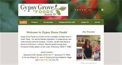 Desktop Screenshot of gypsygrovefoods.com