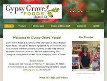 Tablet Screenshot of gypsygrovefoods.com